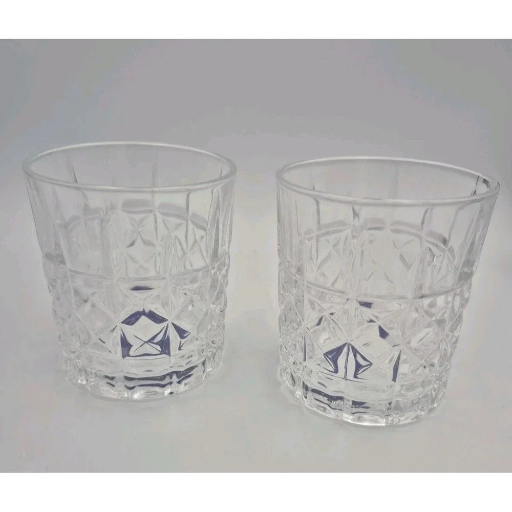 Mikasa Double Old Fashioned Fine Lead-Free Crystal Glasses Set Of 4 - 10oz New